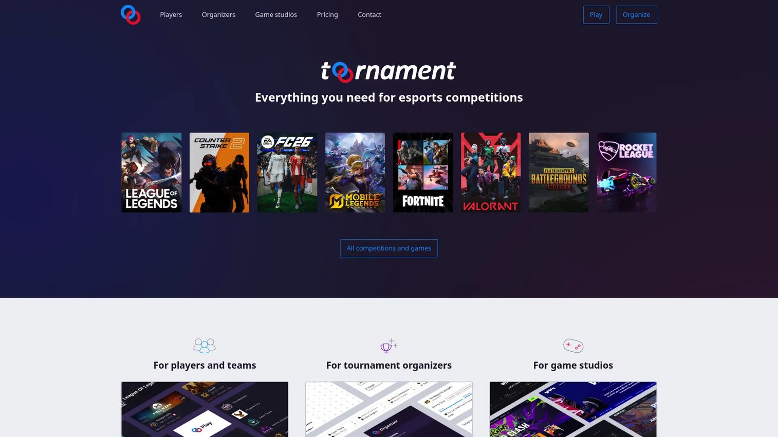 Toornament esports tournament management platform