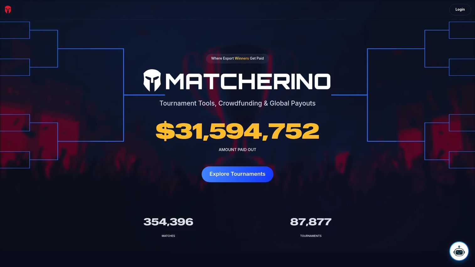 Matcherino esports crowdfunding and tournament tools
