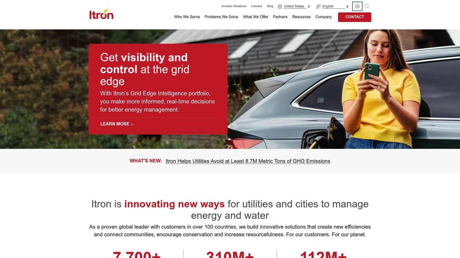 Itron Enterprise Edition Meter Data Management interface