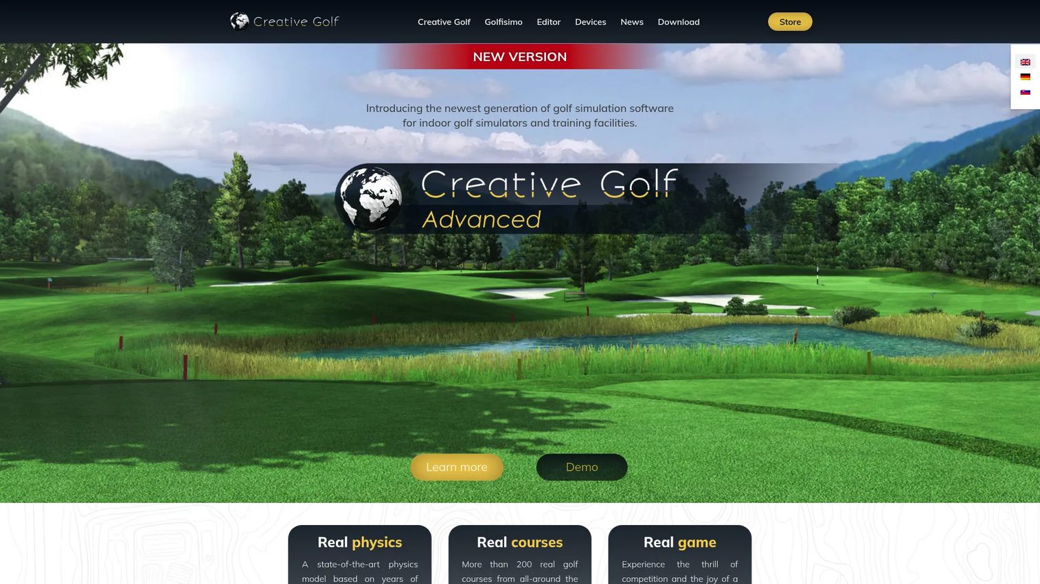 Creative Golf 3D golf simulator software