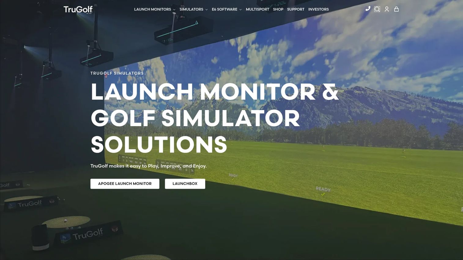 TruGolf APEX golf simulator software