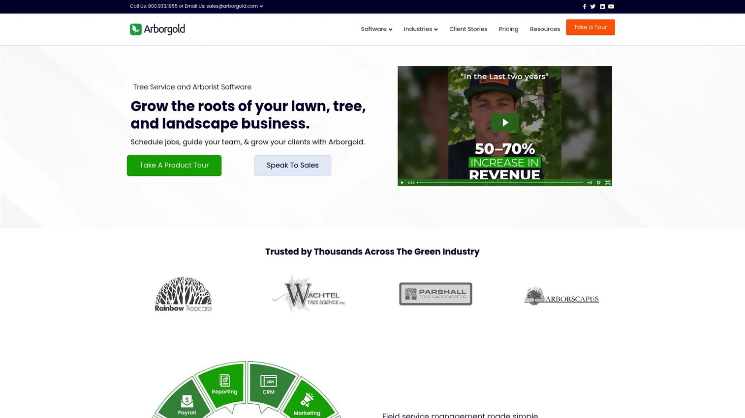 Arborgold cloud-based tree and landscape software