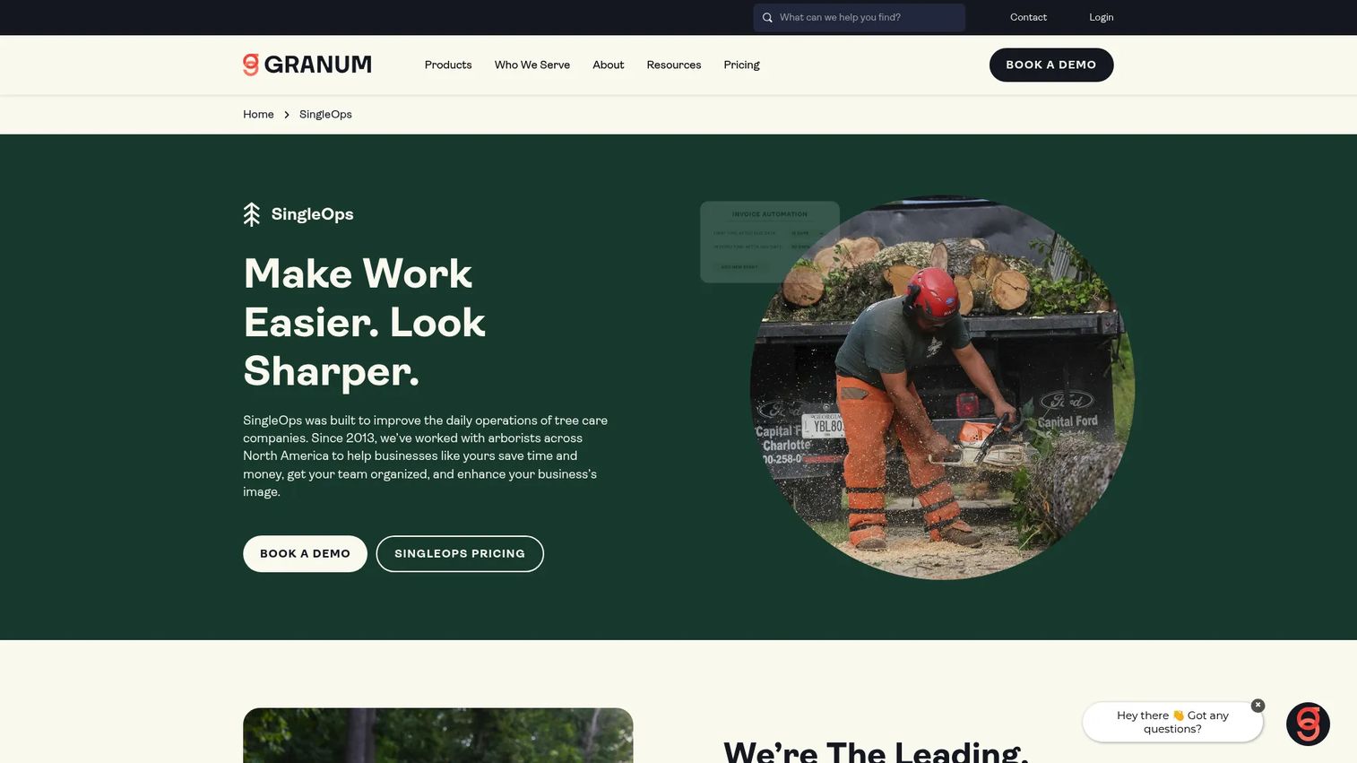 SingleOps tree care operations software