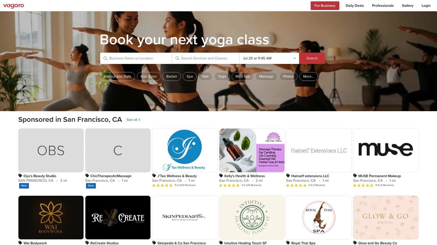 Vagaro salon, spa, and wellness software