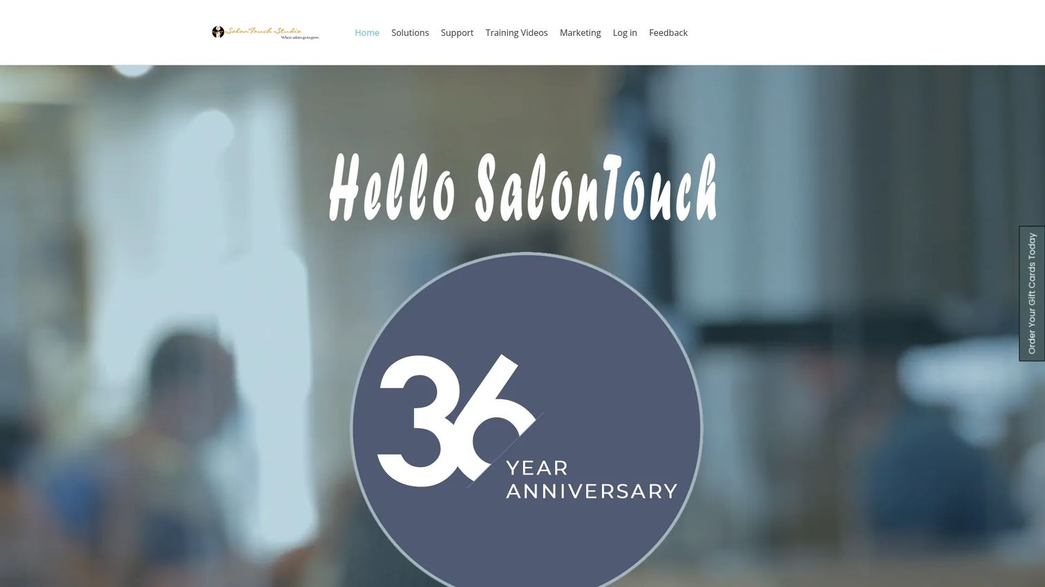 SalonTouch Studio salon management software homepage