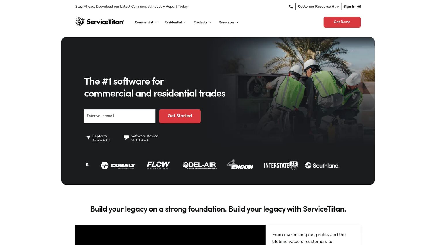 ServiceTitan operating software for contractors