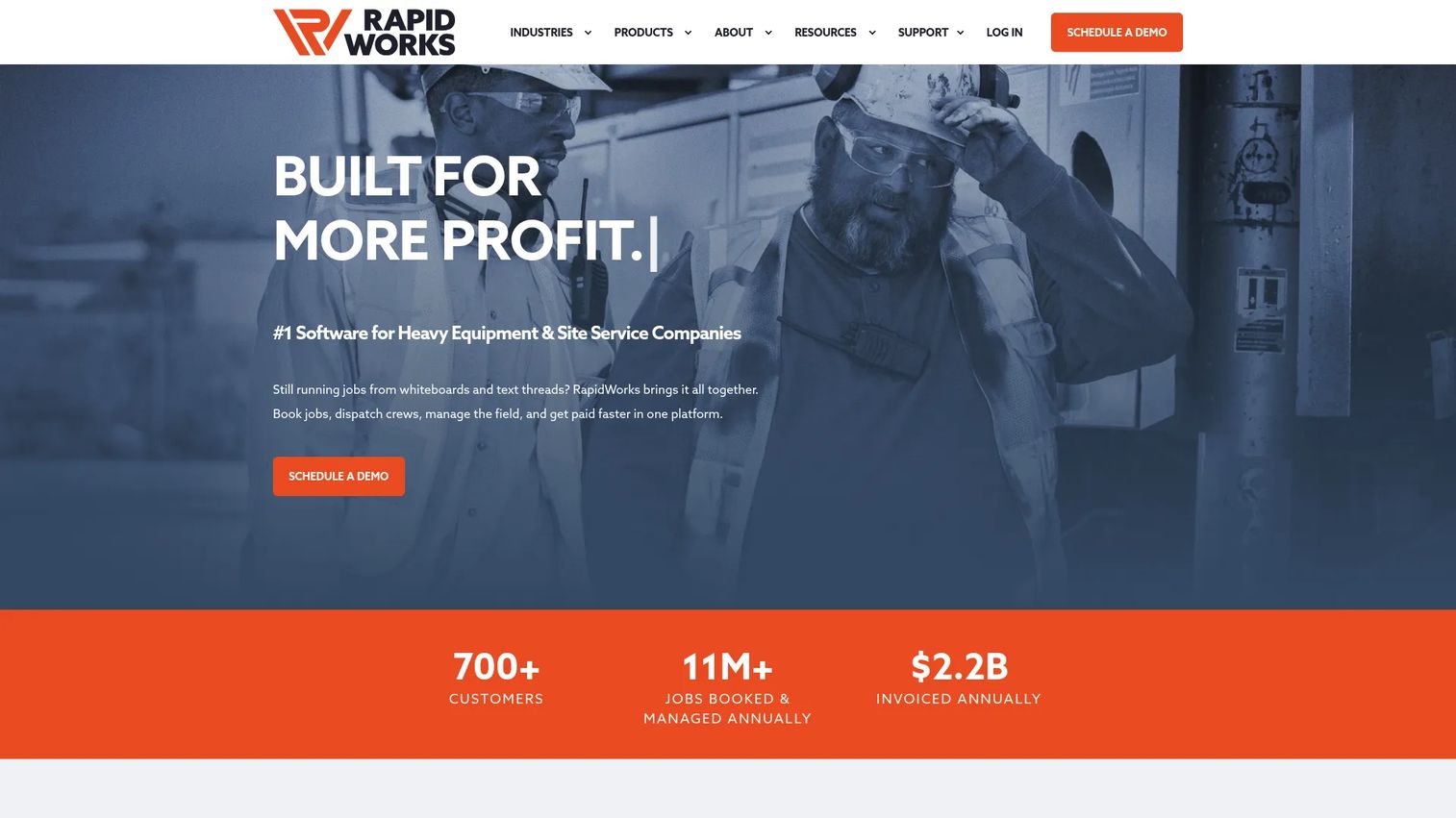 RapidWorks field service and dispatch software