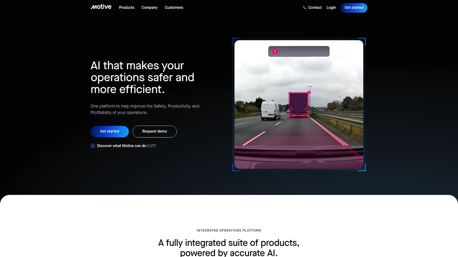 Motive fleet safety and compliance platform