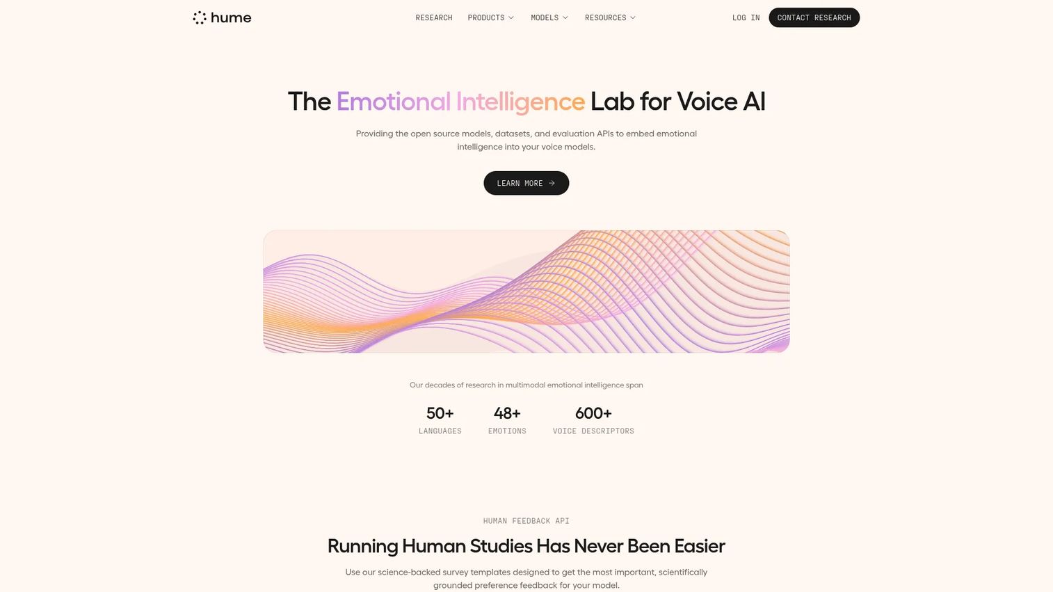 Hume AI empathic voice and emotion measurement platform