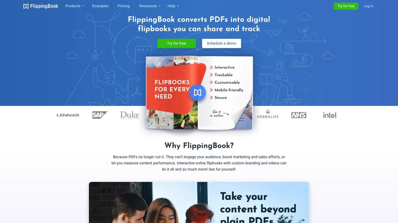 FlippingBook flipbook software homepage