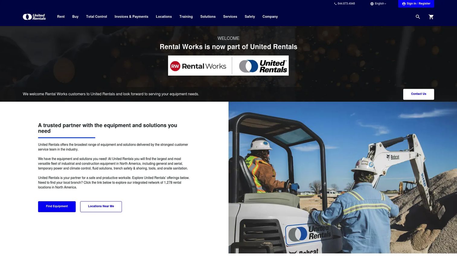 RentalWorks inventory tracking and asset management software homepage