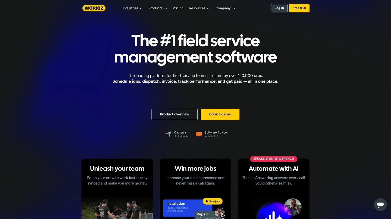 Workiz field service management software