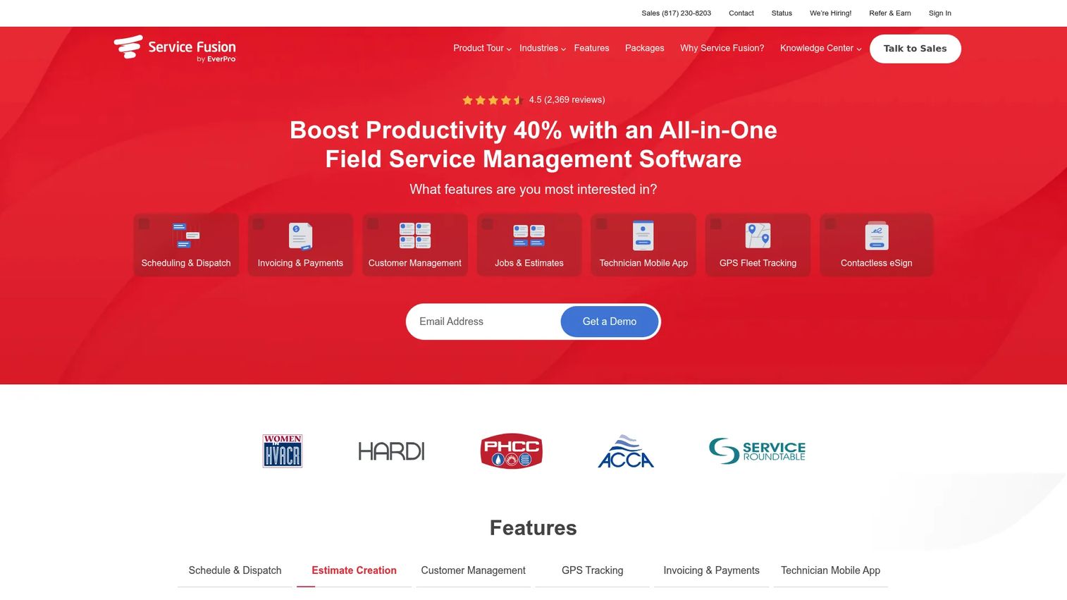 Service Fusion field service management software