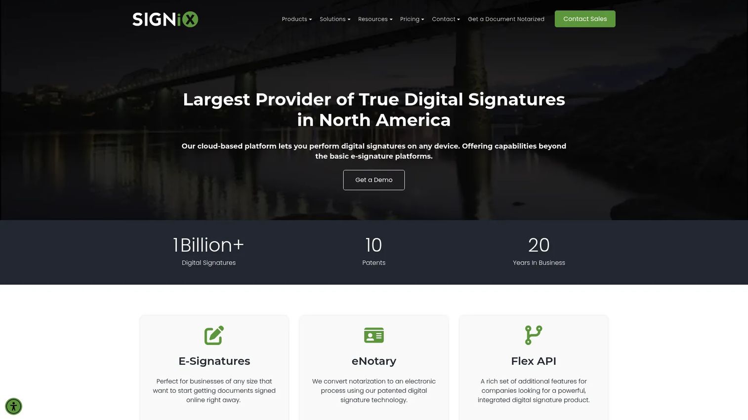 SigniX digital signature and RON platform
