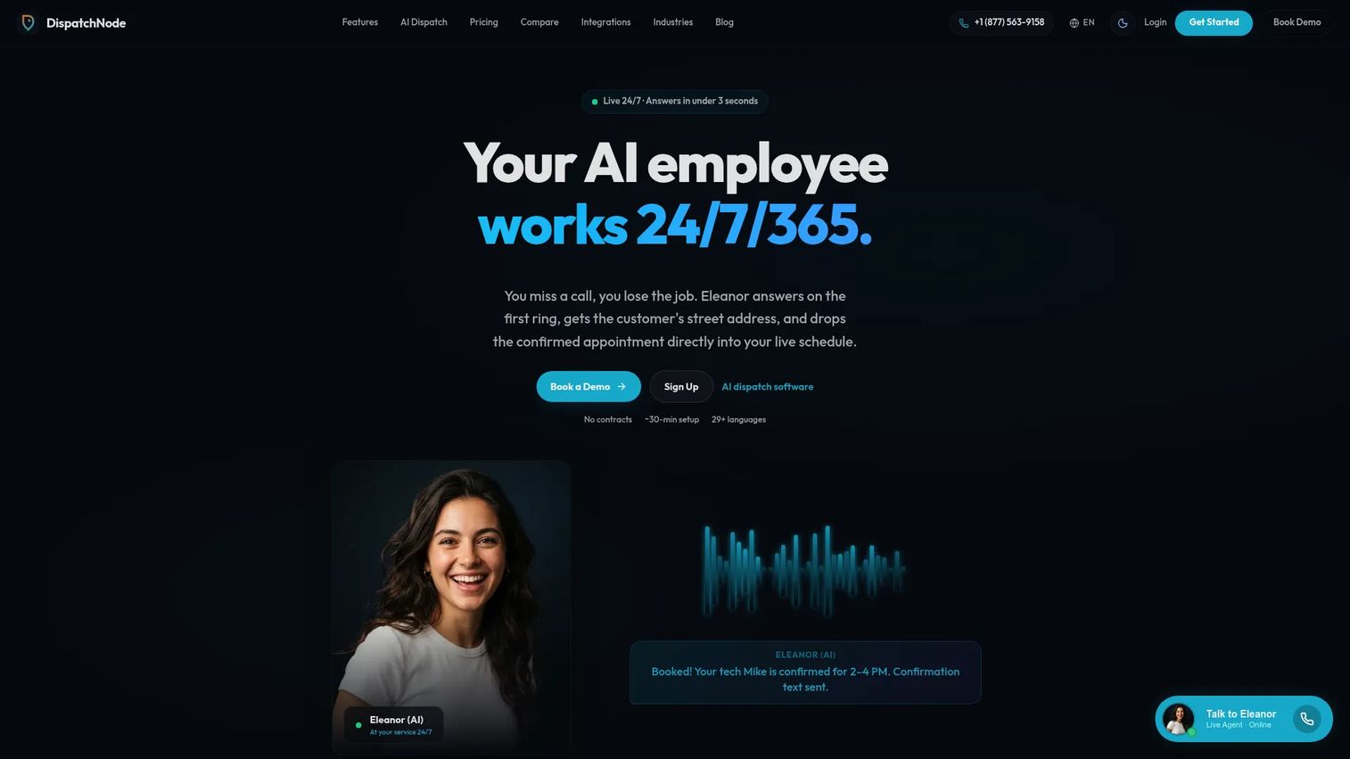 DispatchNode AI dispatch software