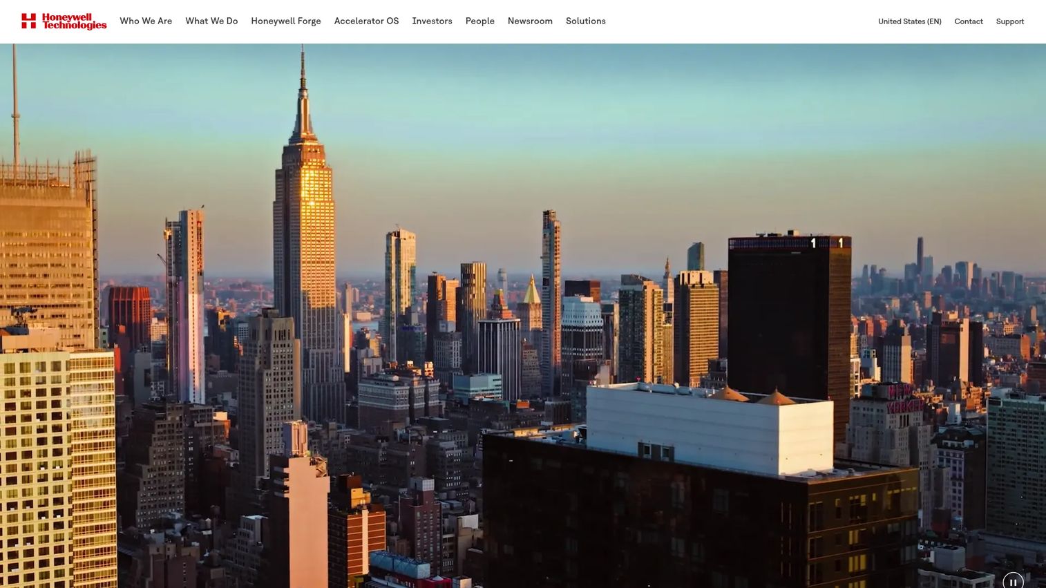 Honeywell building and access automation homepage