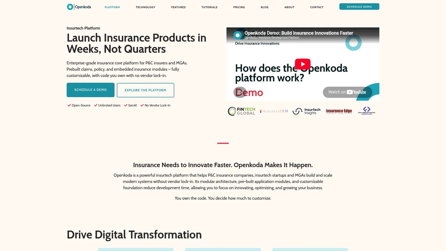 Openkoda Policy Management configurable insurance platform