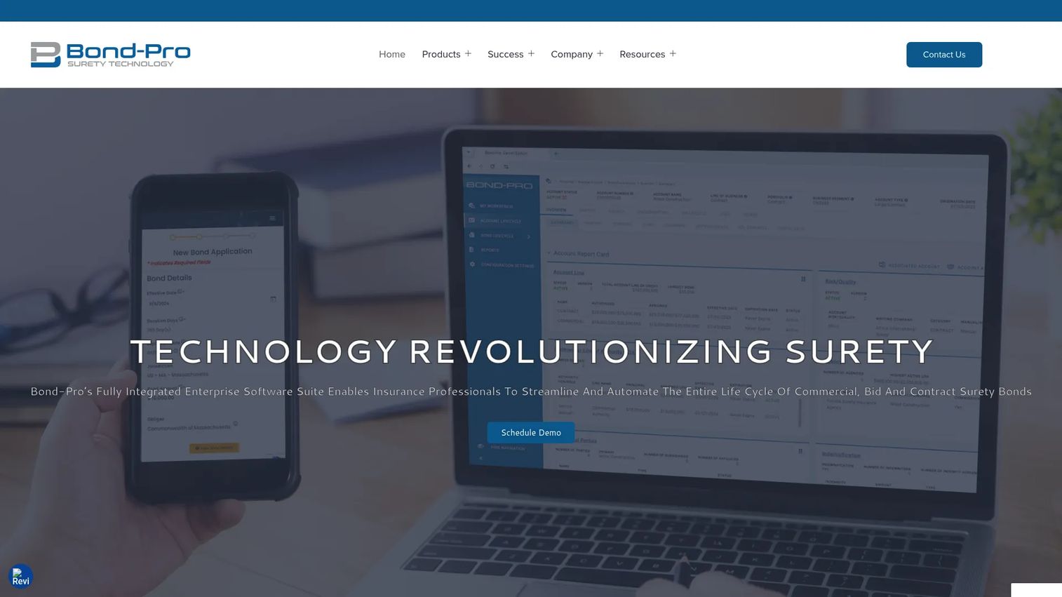 Bond-Pro surety software homepage