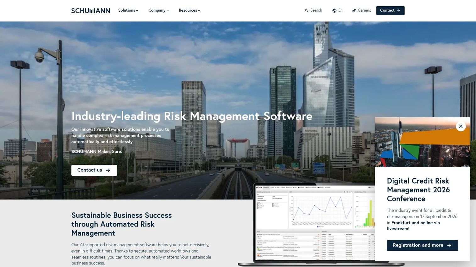 SCHUMANN credit risk software homepage