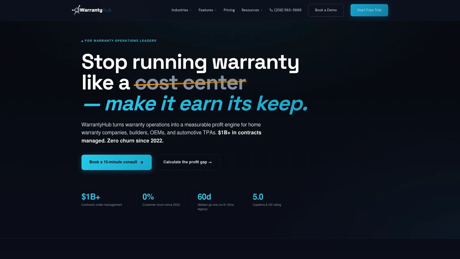 WarrantyHub warranty management platform