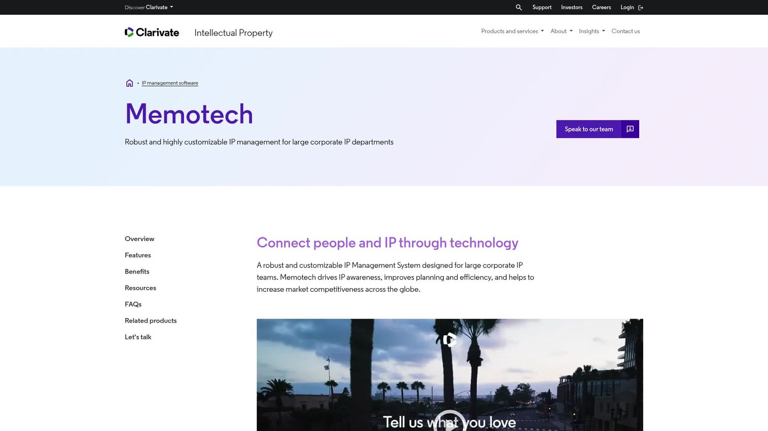 Memotech IP management system