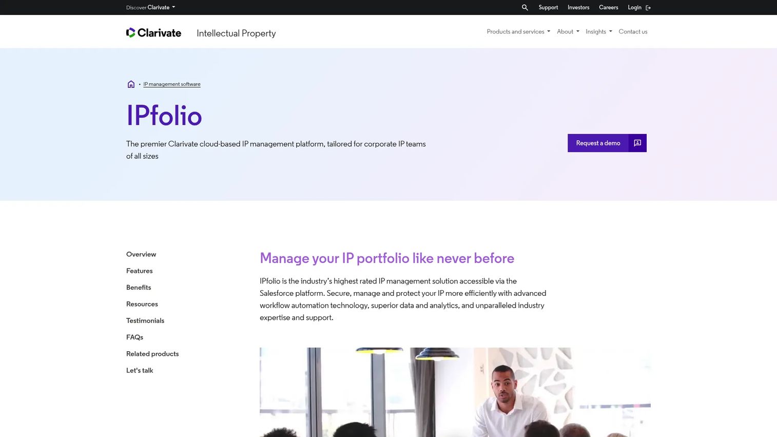 IPfolio corporate IP management