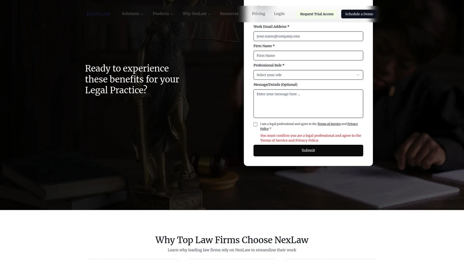 NexLaw.ai AI legal assistant