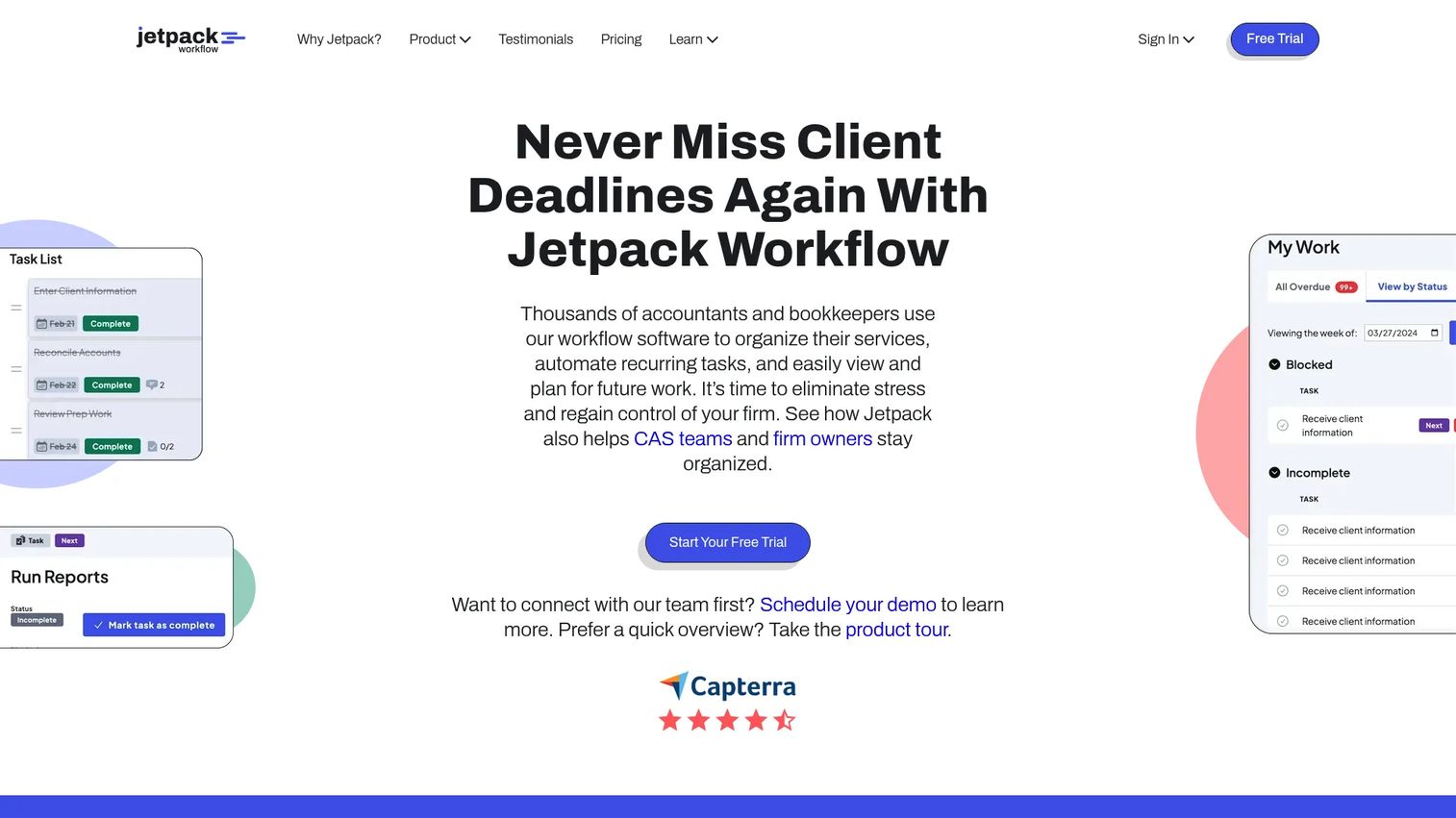 Jetpack Workflow software homepage