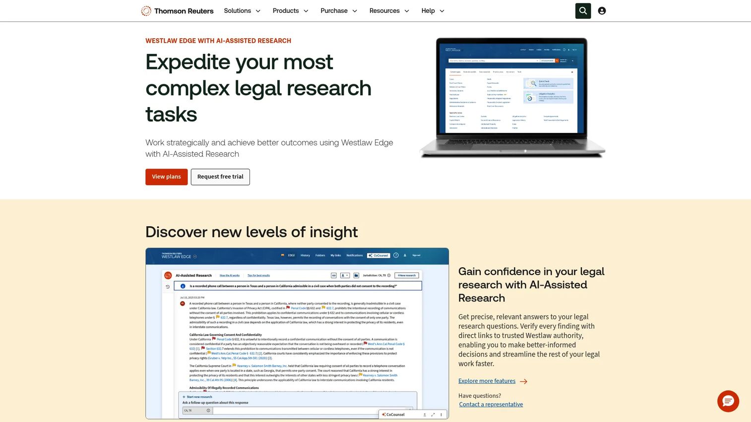 Westlaw Edge legal research platform