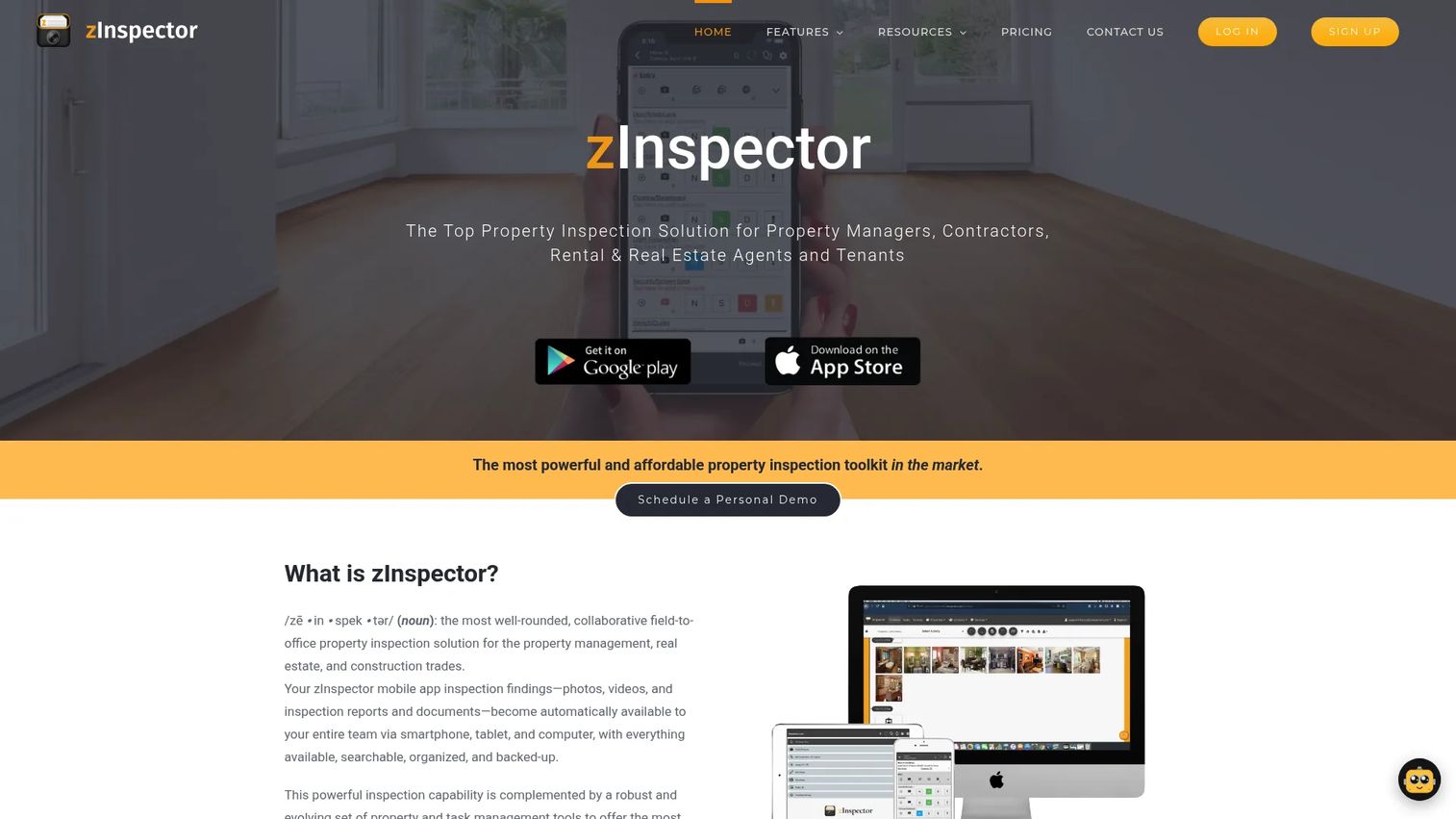 zInspector property inspection software homepage