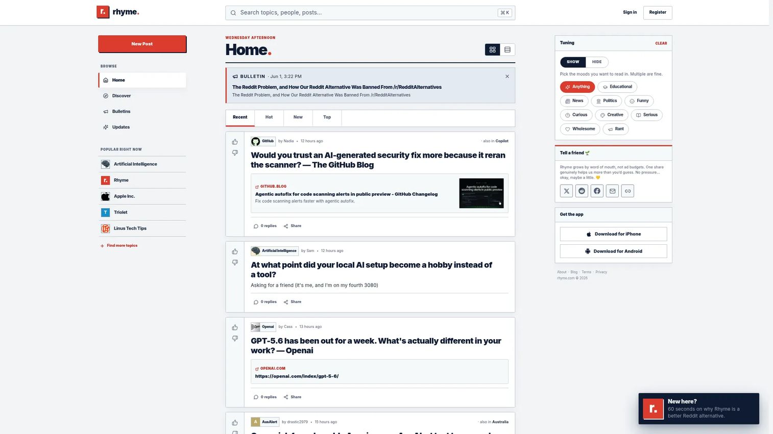 Rhyme healthcare prior authorization platform homepage