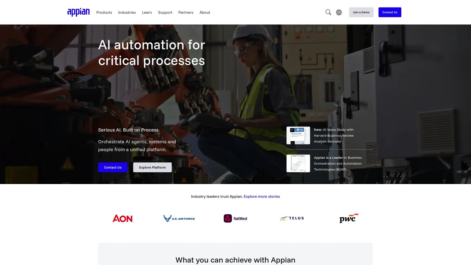 Appian enterprise process automation platform