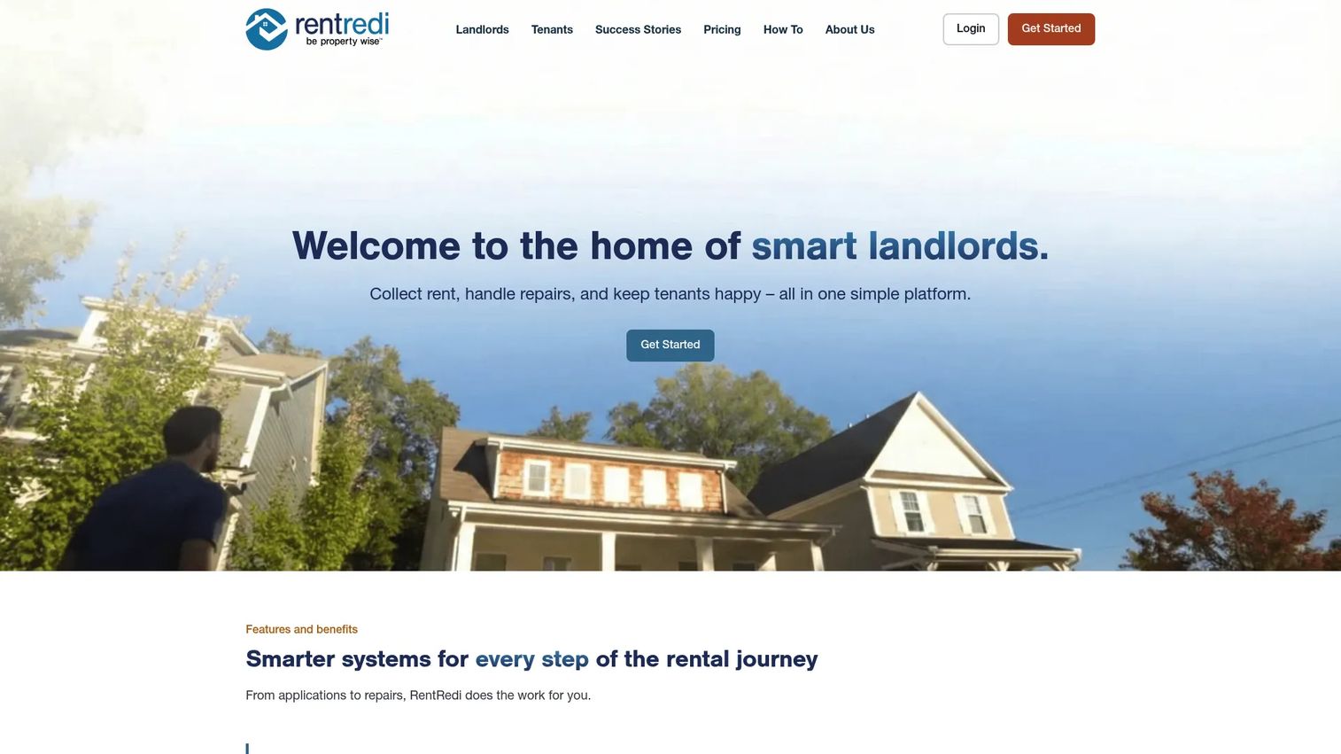 RentRedi landlord property management interface