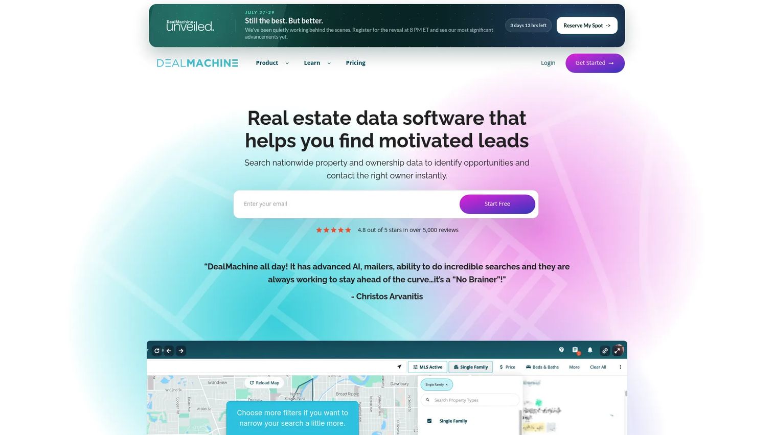 DealMachine driving for dollars and off-market lead software