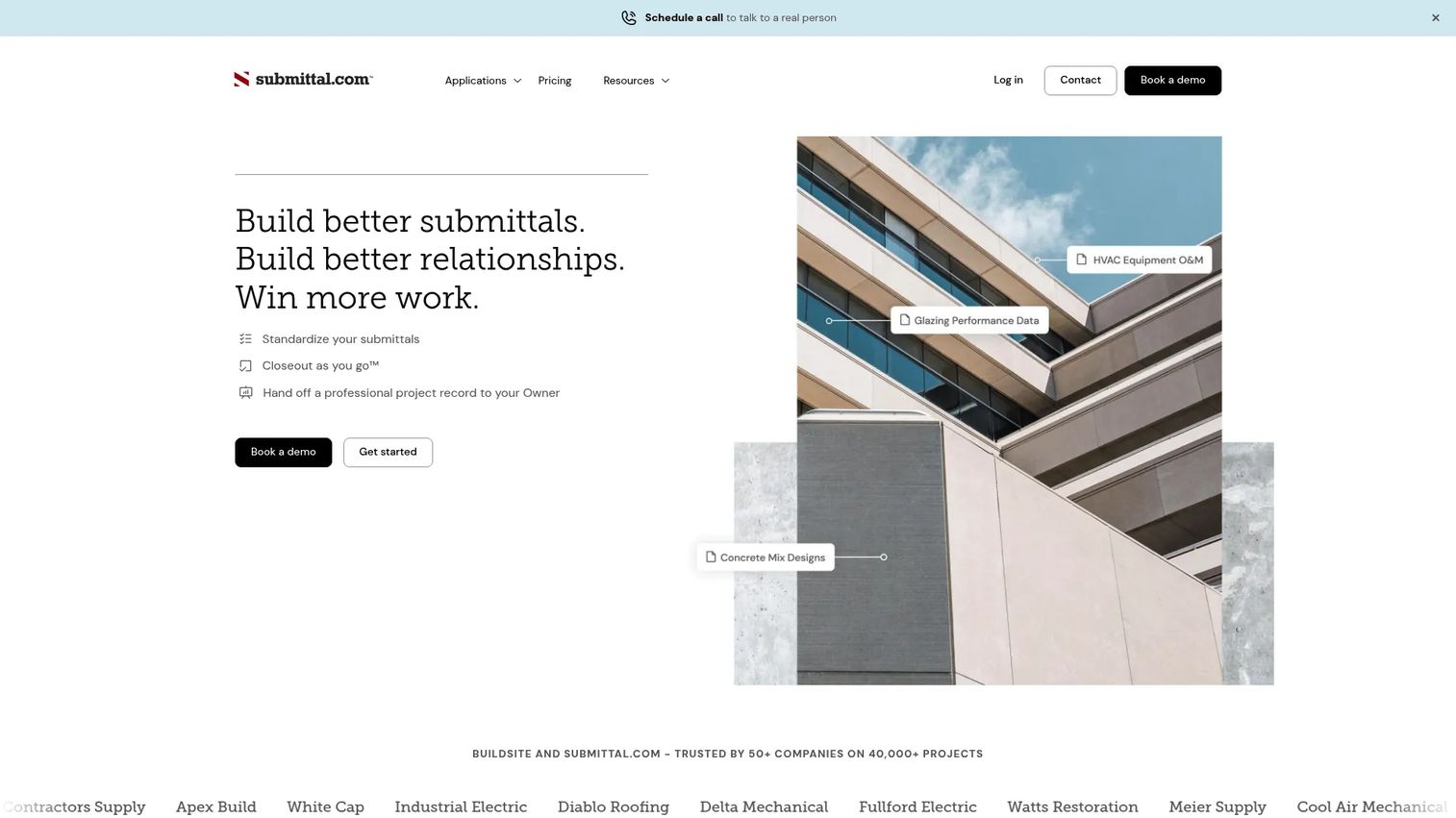 Submittal.com submittal management software homepage
