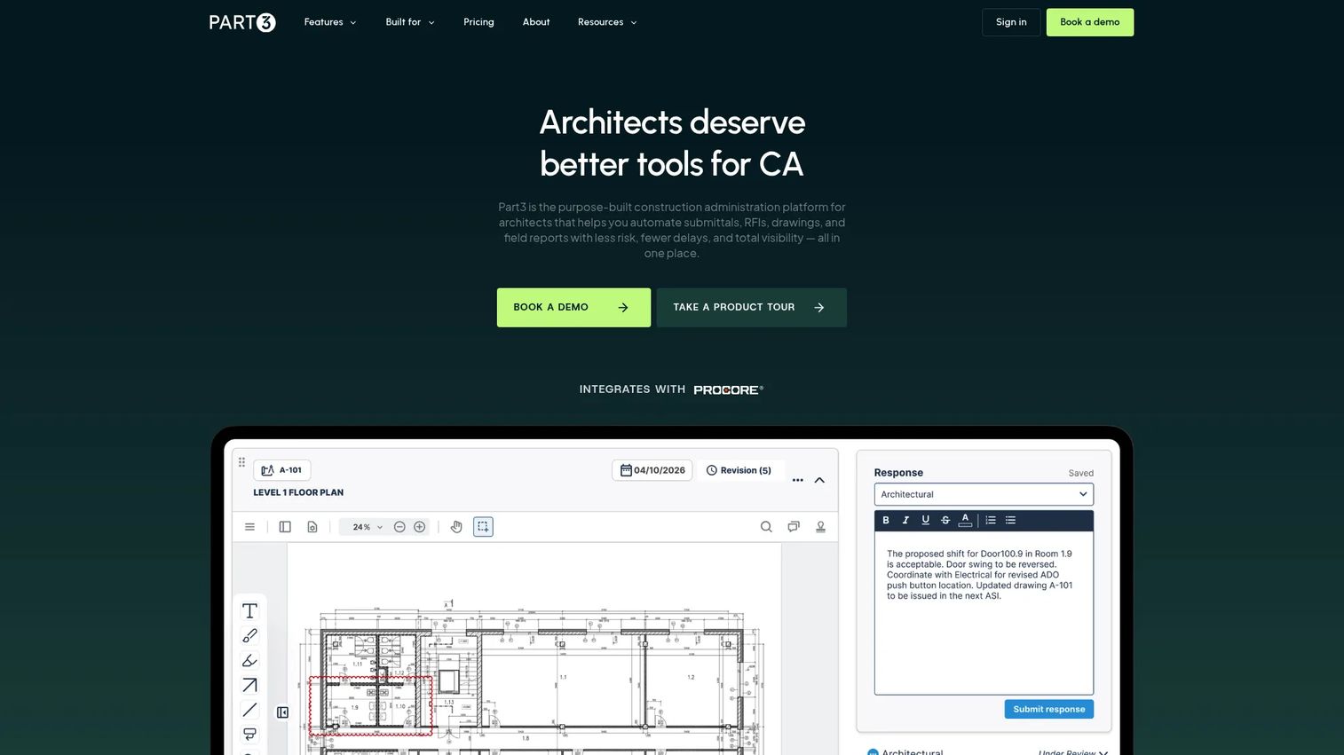 Part3 construction administration software homepage