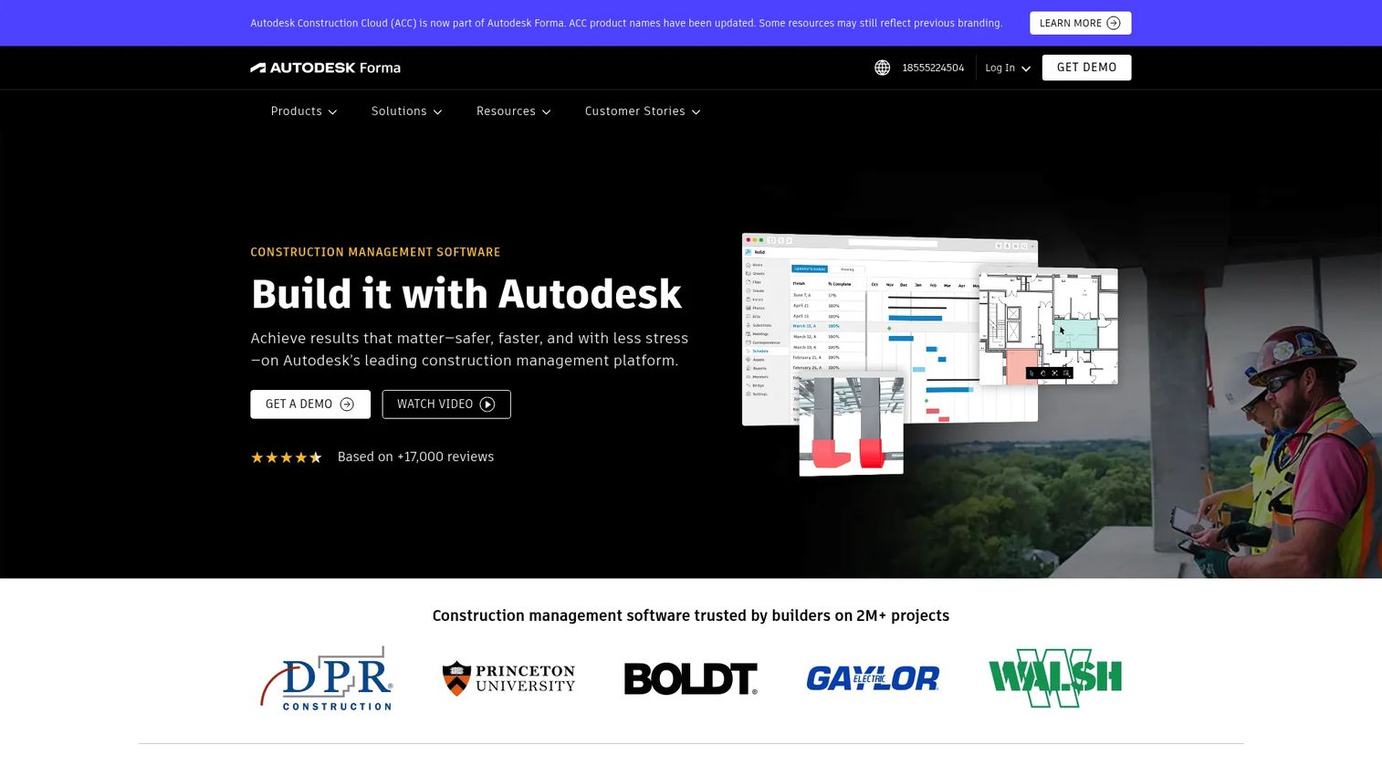 Autodesk Construction Cloud connected construction management platform