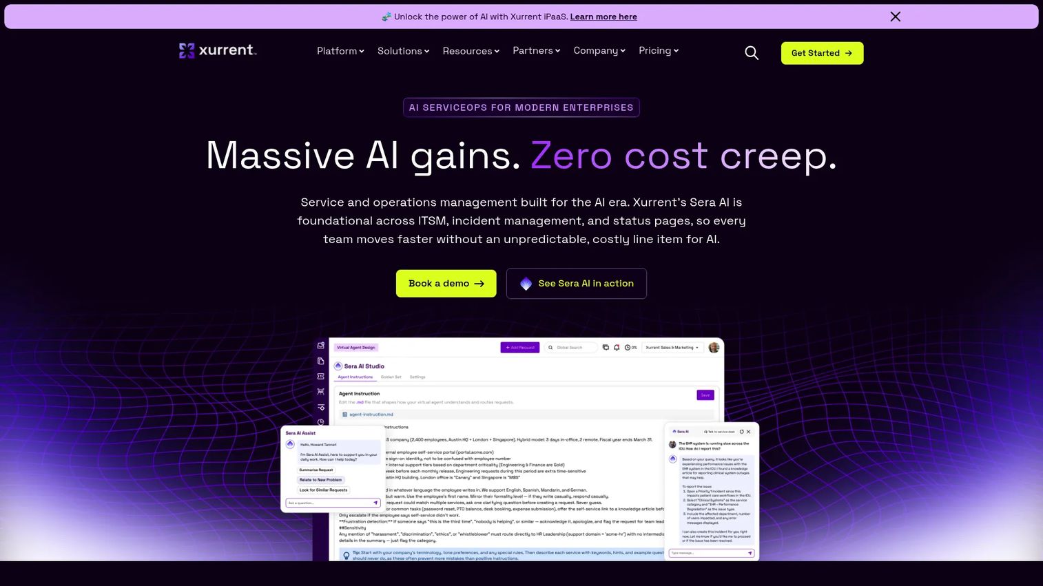 Xurrent IMR AI-powered incident management interface