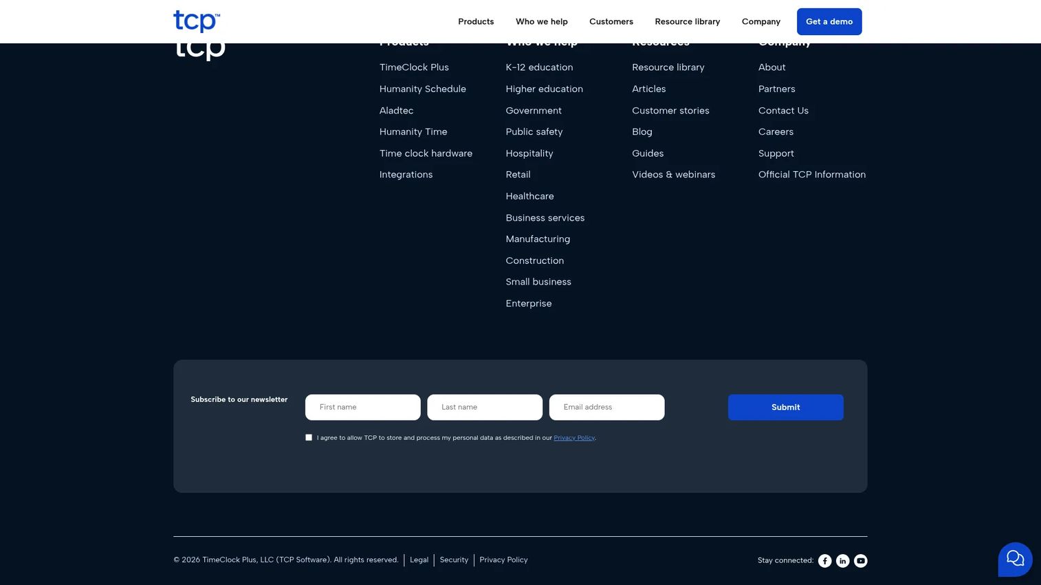 Humanity Schedule by TCP scheduling app