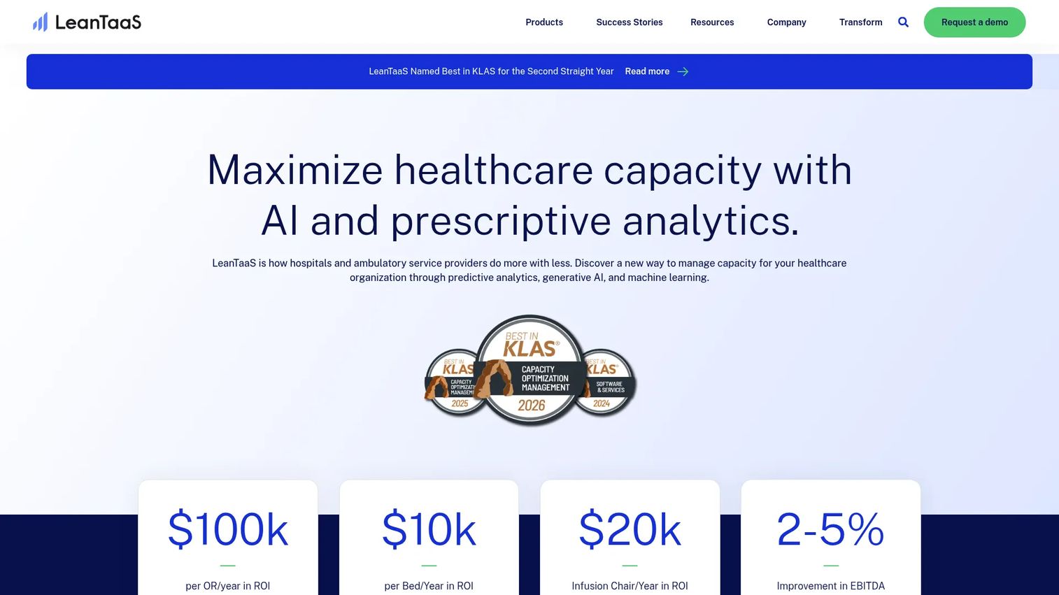 LeanTaaS iQueue for Operating Rooms dashboard