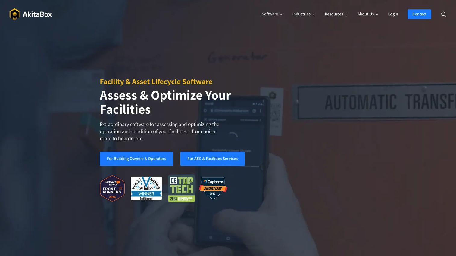 Akitabox facility asset management with floor plans