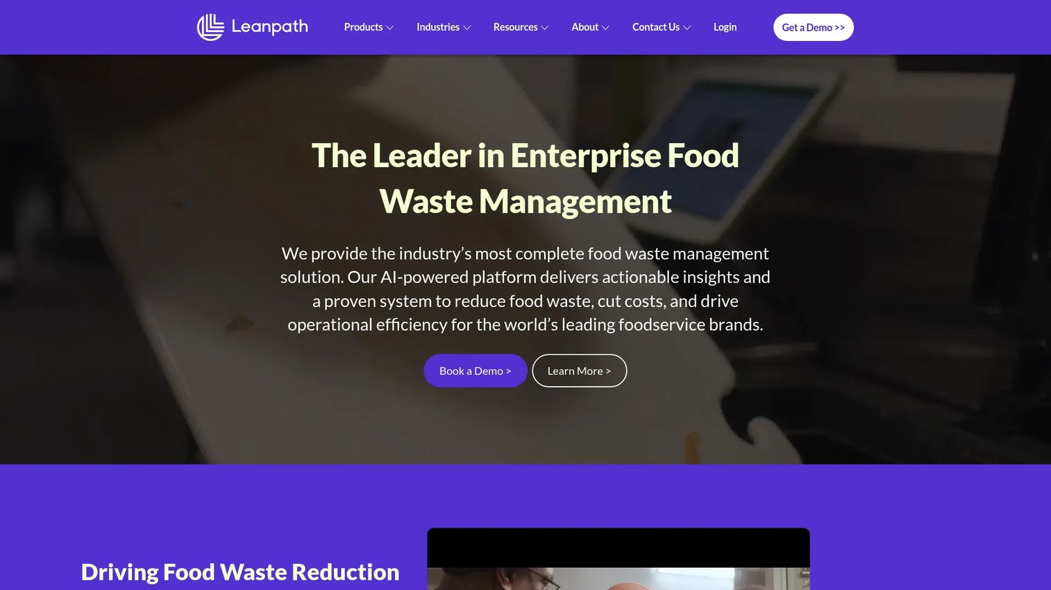 Leanpath enterprise food waste management platform