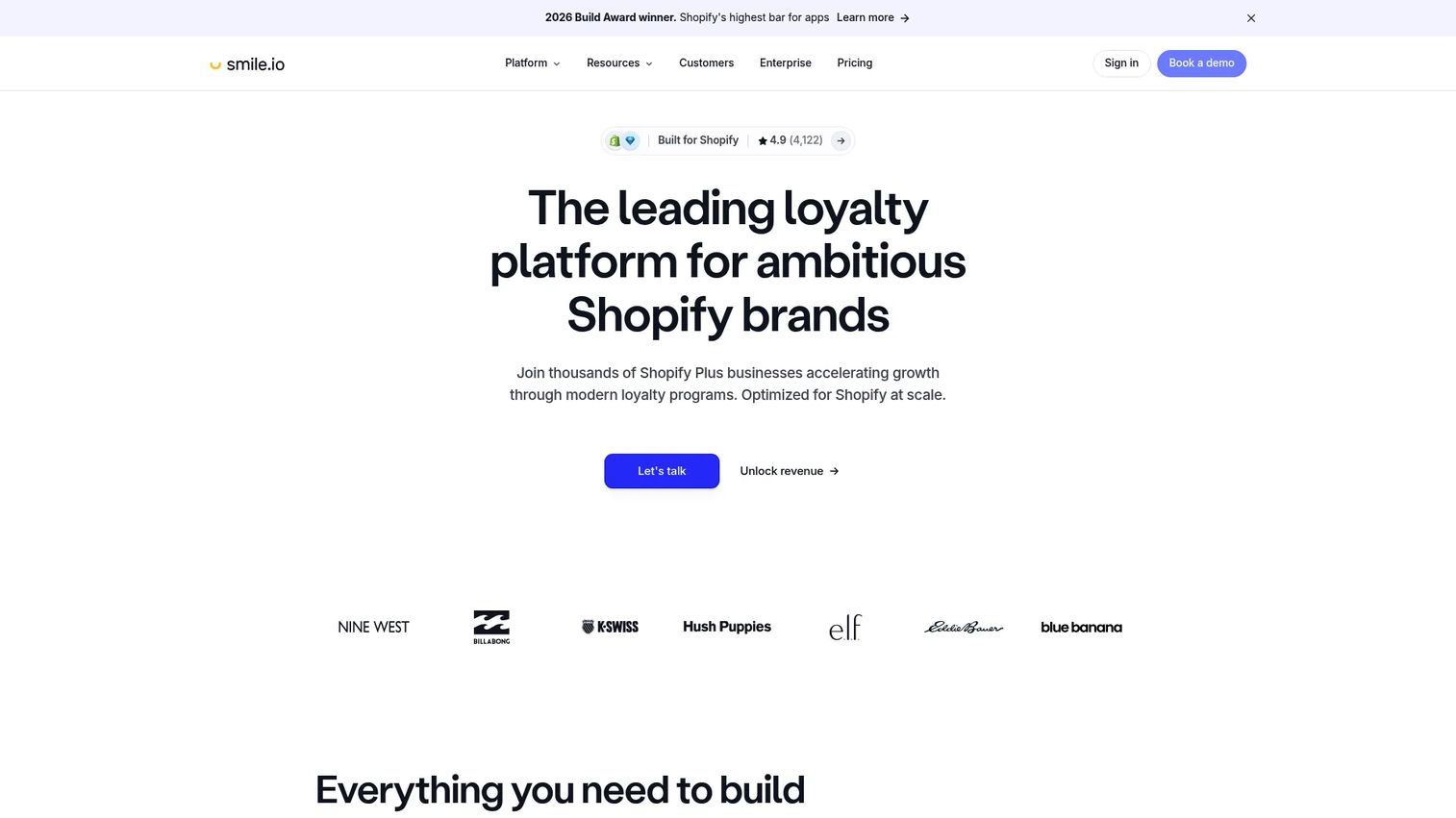 Smile.io points and referrals loyalty platform