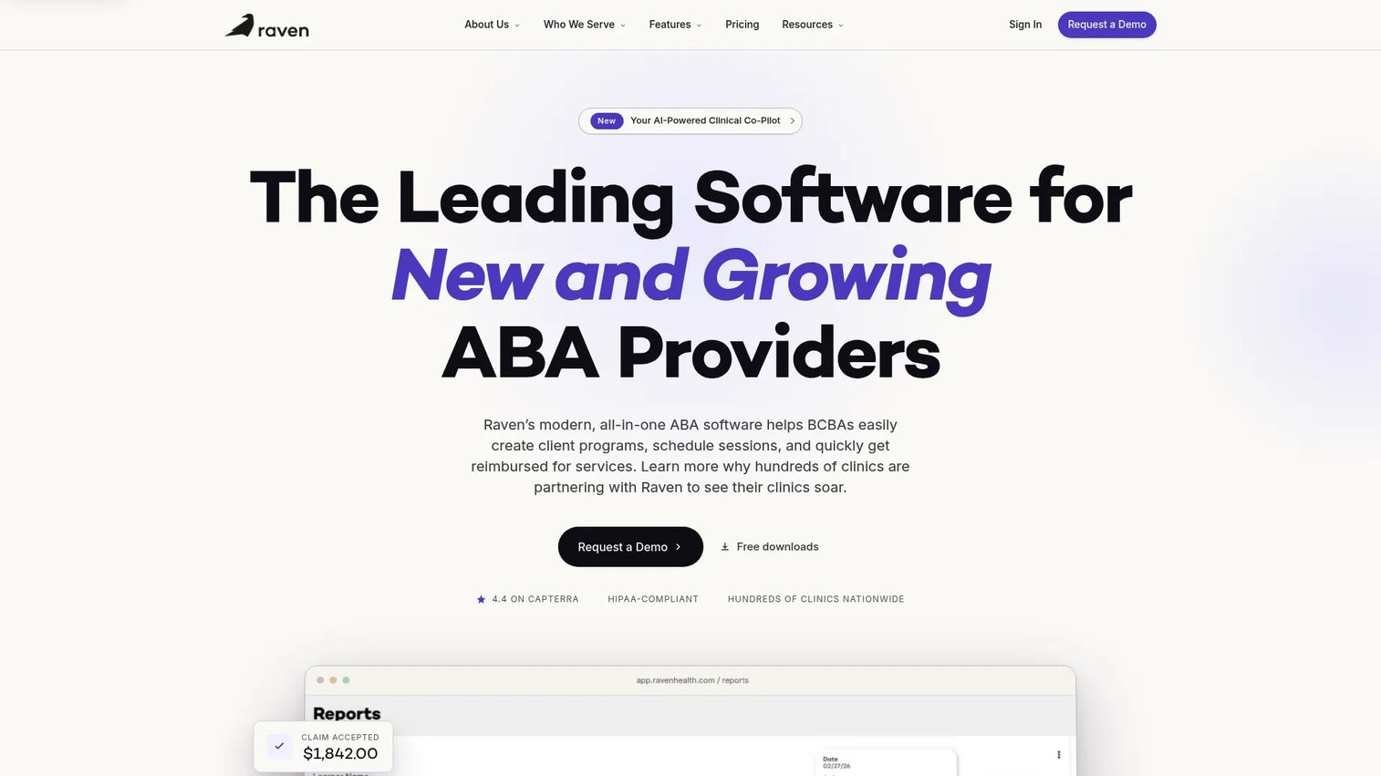 Raven Health mobile-first ABA data collection software