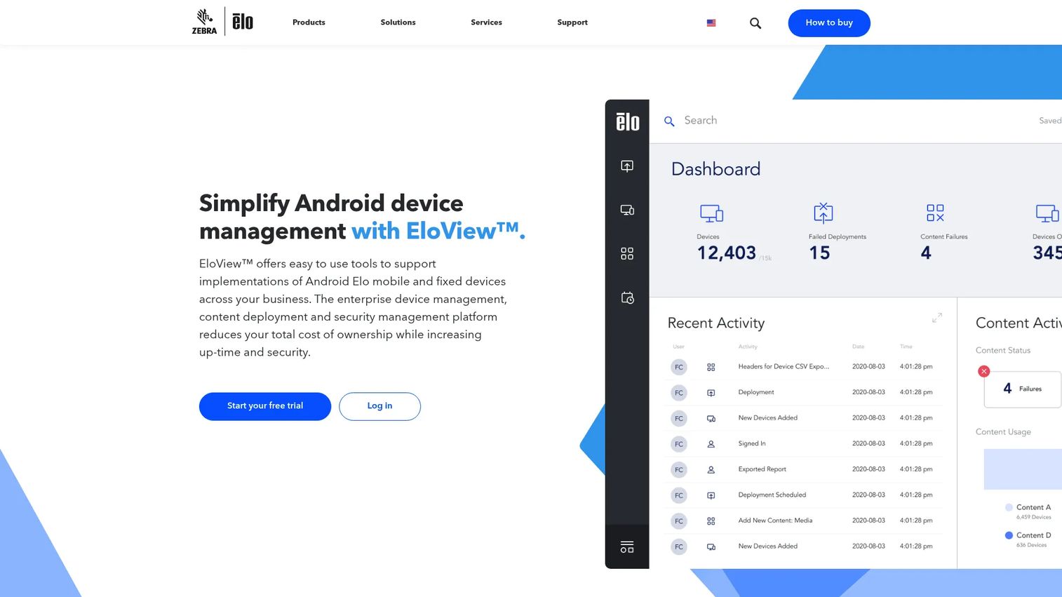 EloView cloud device management page