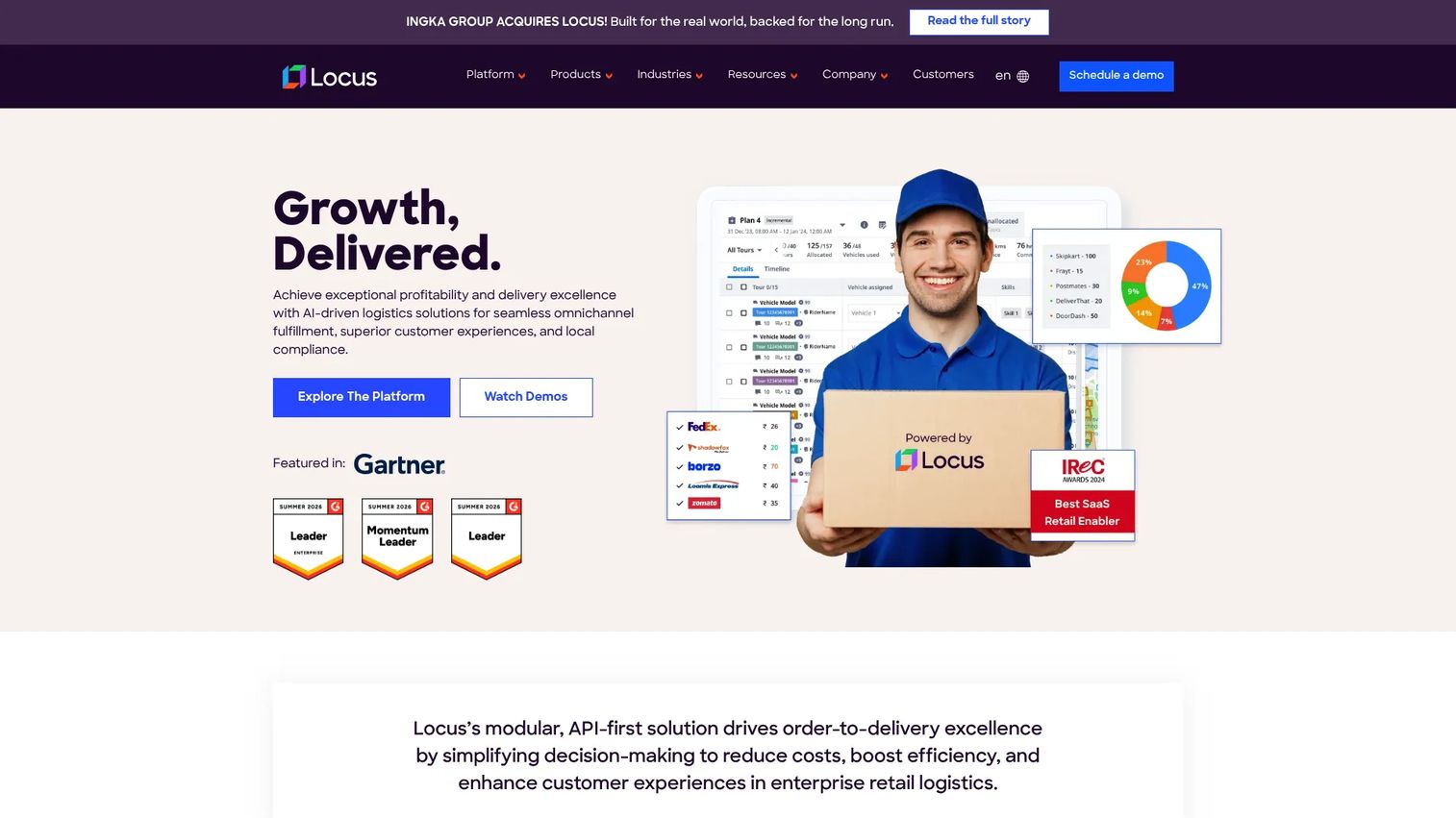 Locus AI-powered logistics and dispatch platform