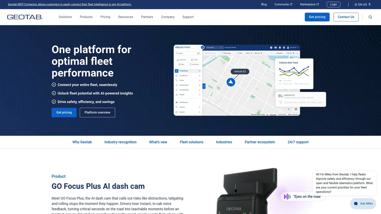Geotab fleet telematics and IFTA reporting platform