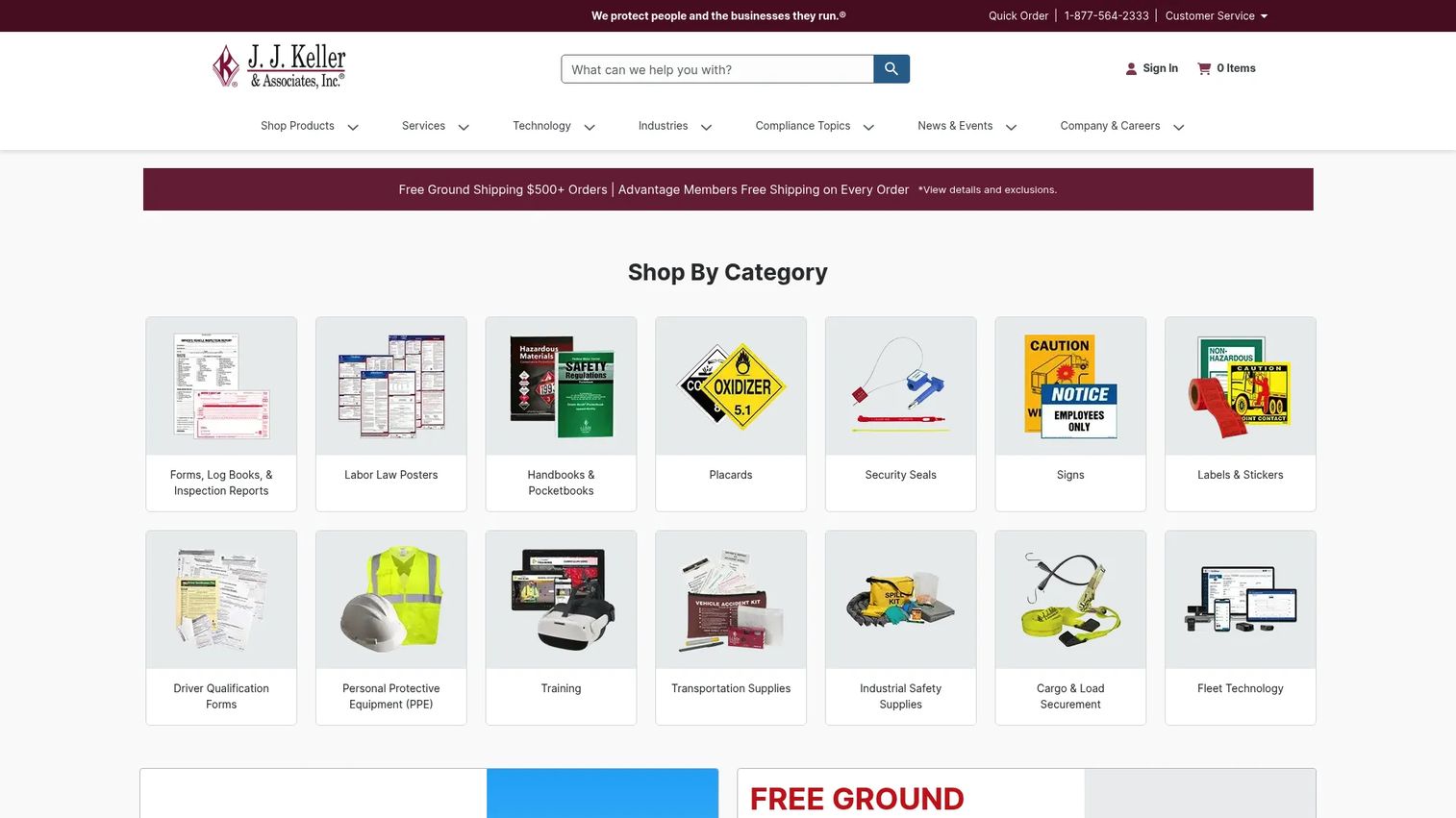 J. J. Keller Encompass compliance interface