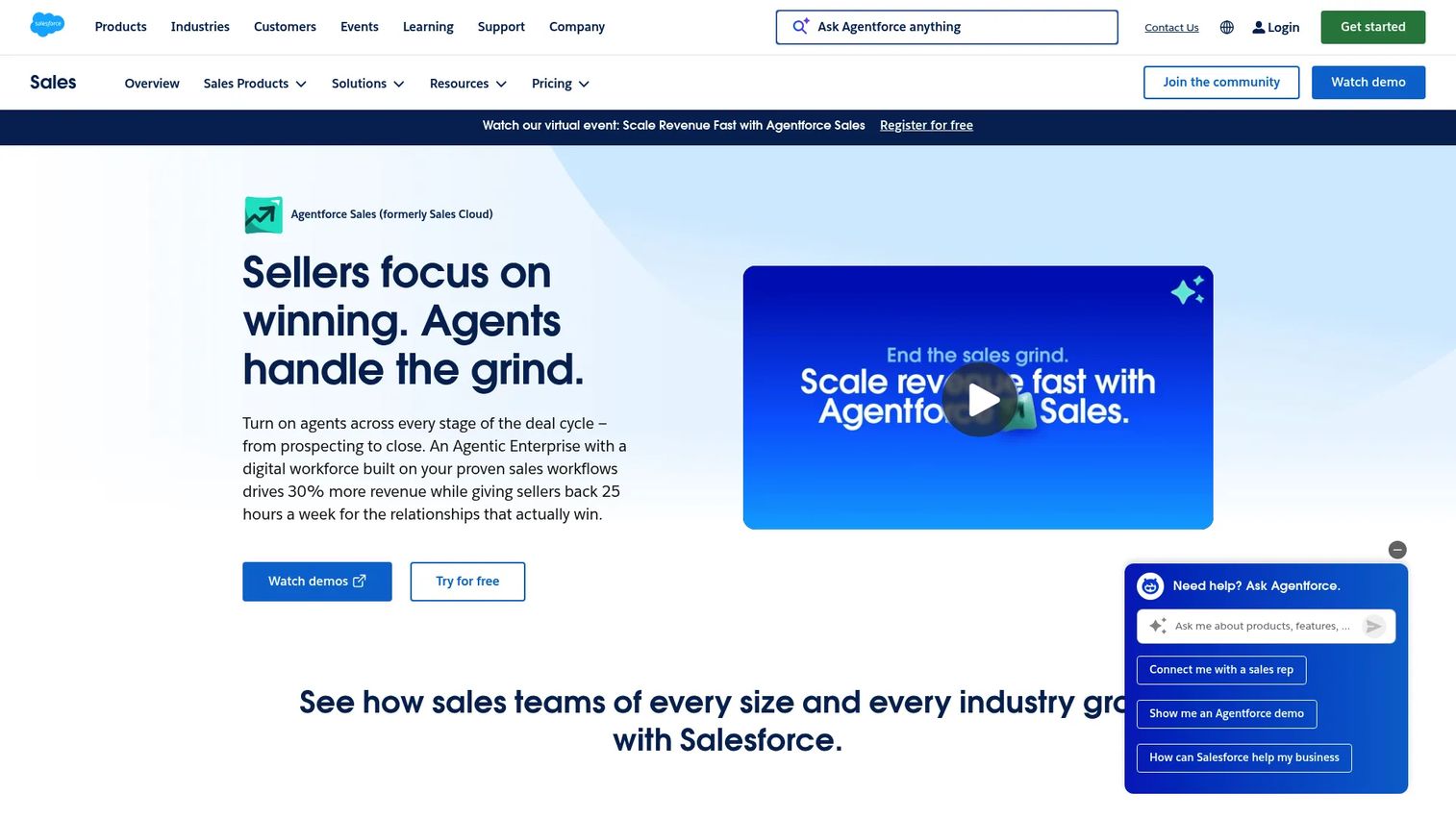 Salesforce Sales Cloud account planning interface