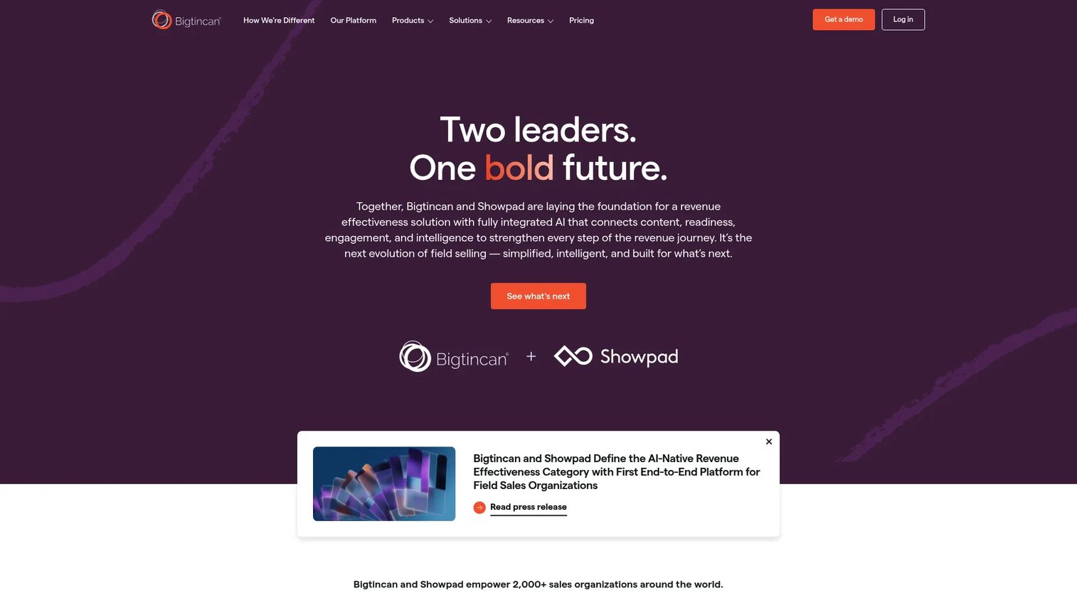 Bigtincan revenue enablement platform